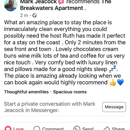 Lejlighed The Breakwaters, One Min From Harbour & Beach